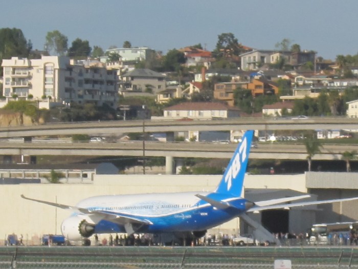 787 rear view