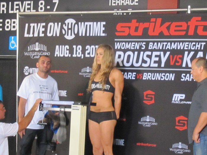 Rousey Weigh-In