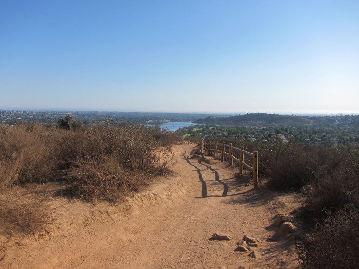 Way back down Cowles Mt