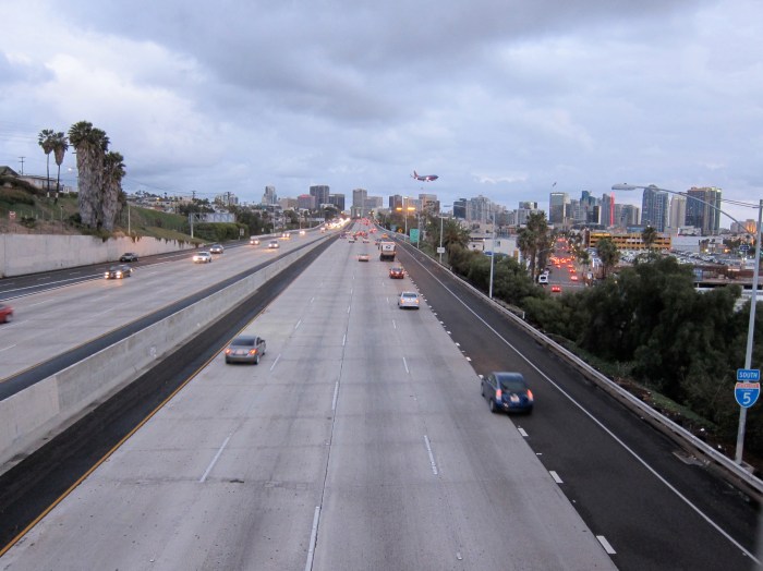 Heading into Downtown San Diego on the 5.