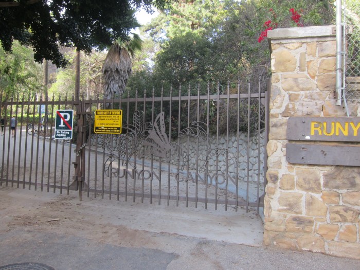 Runyon Canyon Park Front Gate