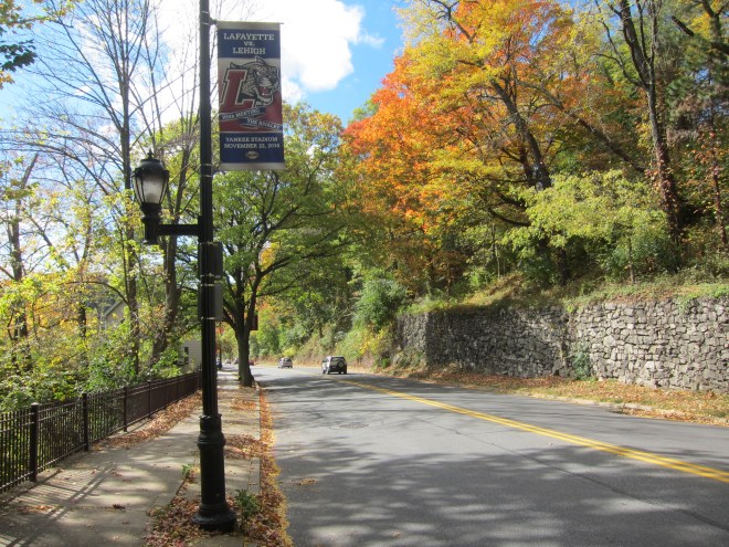 The Road up to College Hill, Easton, PA.