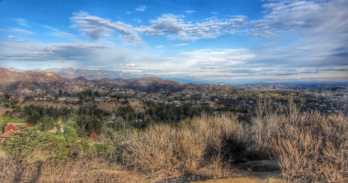 Mountain View at Runyon Canyon, Los Angeles.