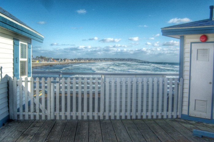 The view of Pacific Beach from the Crystal Pier