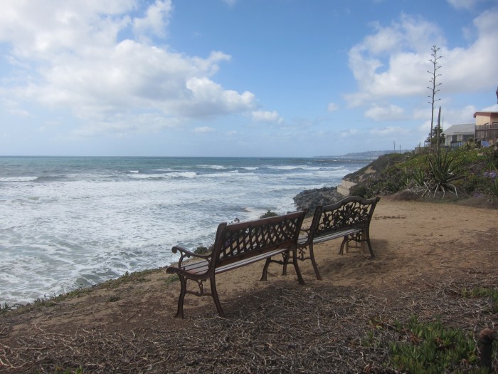Benches in Ocean Beach, San Diego