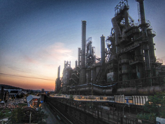 The Bethlehem Steel Blast Furnaces at Twilight