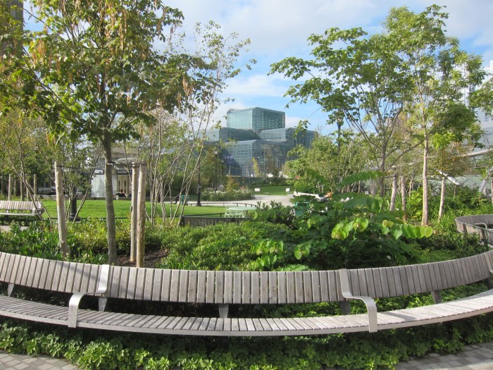 Green Space at the Hudson Yards Subway Station - NYC